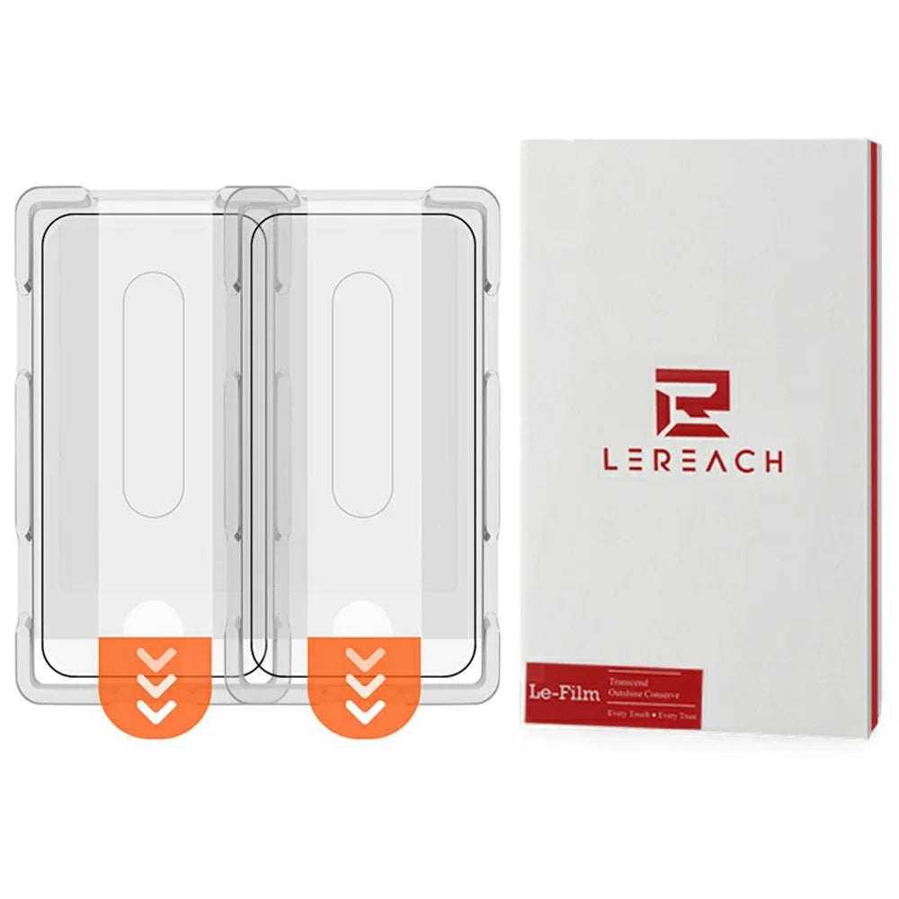 LEREACH 2Pcs For Oppo Find X9s 5G / Find X9 5G Tempered Glass Full Screen Protector Anti-Fingerprint Film with Dust-Free Installation Tool - Black - 1