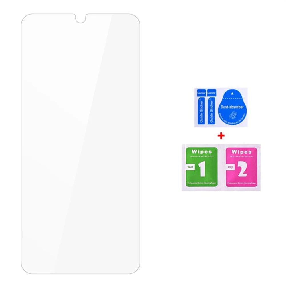 50Pcs For vivo Y21 5G (2026) Screen Protector Full Glue Tempered Glass Clear Screen Film (NOT Complete Covering) (No Package, with Wipes Set, Dust-absorber, Guide Sticker) - Transparent - 2