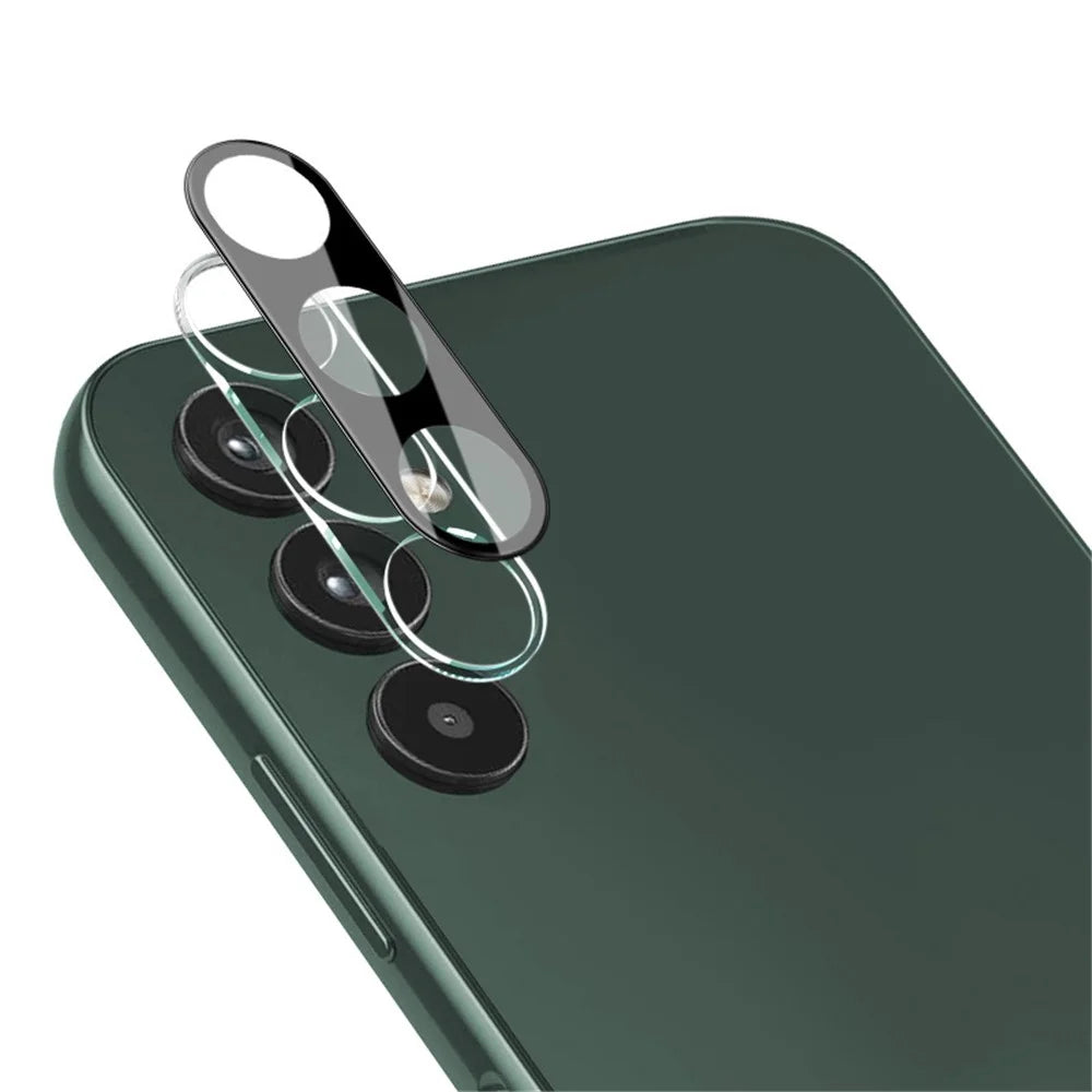 IMAK For Samsung Galaxy A34 5G Tempered Glass Lens Film + Acrylic Lens Cap HD Clear Anti-scratch Camera Lens Protector (Black Version) - 1