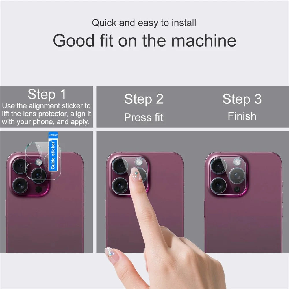 IMAK For Honor 600 5G Tempered Glass Full Cover Camera Lens Protector + Acrylic Lens Cap - Transparent - 6