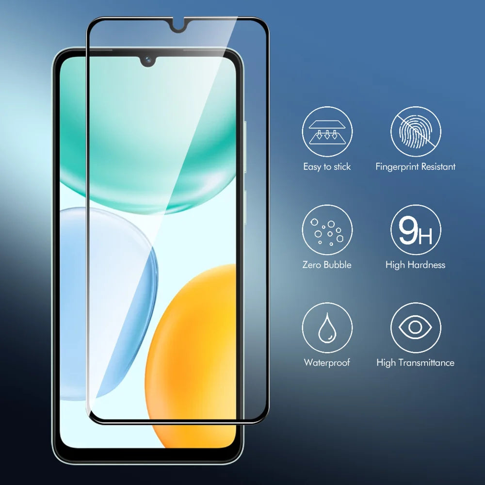 Hat Prince for Honor X6d 5G ENKAY HAT PRINCE Screen Protector 9H Silk Printing 0.26mm Full Glue Full Coverage Tempered Glass Film - Transparent - 2