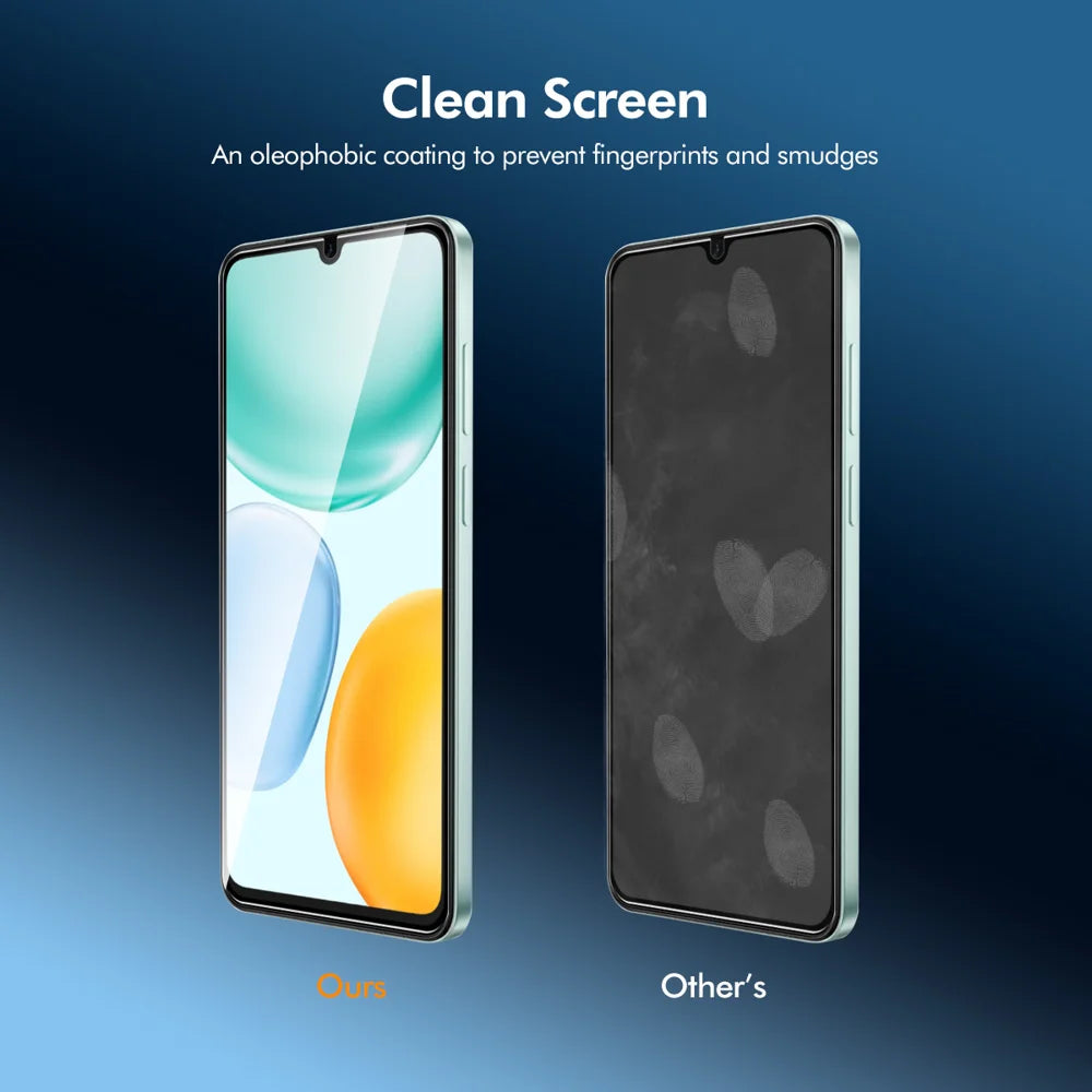 Hat Prince for Honor X6d 5G ENKAY HAT PRINCE Screen Protector 9H Silk Printing 0.26mm Full Glue Full Coverage Tempered Glass Film - Transparent - 3