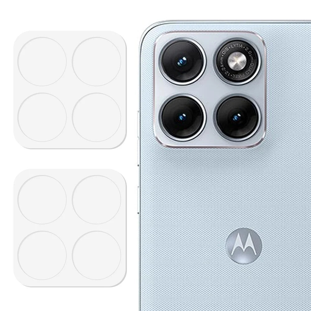 2Pcs For Motorola Edge 70 Fusion 5G / 70 Fusion+ 5G Full Coverage Camera Lens Protector 3D Arc Edge Anti-Scratch Tempered Glass Lens Film - Transparent - 1