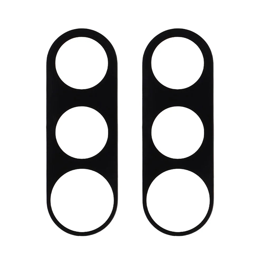 2Pcs For vivo V70 FE 5G Full Coverage Camera Lens Protector Silk Printing Tempered Glass Lens Film 3D Arc Edge - Black - 2