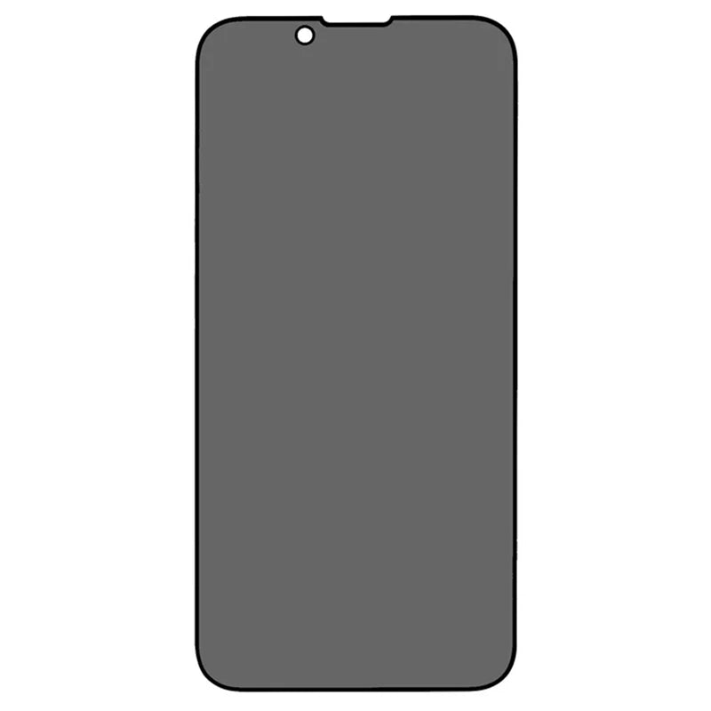 For iPhone 16e / iPhone 17e Anti-spy Screen Protector Full Glue Bright Silk Printing Edge Matte Full Cover Tempered Glass Film - Black - 2