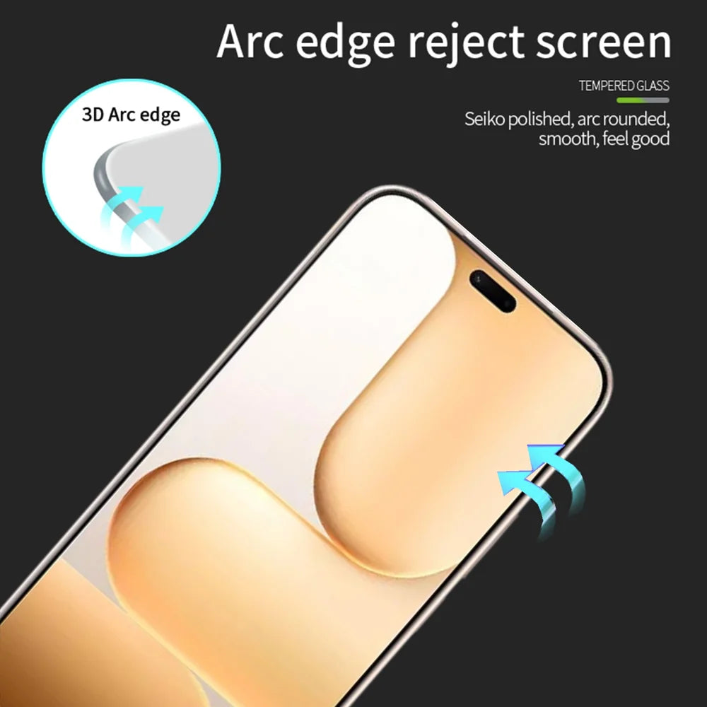 PINWUYO for Honor X80i 5G / Honor 600 Lite 5G Tempered Glass Film  Explosion-proof 9H 3D Full Glue Full Screen Protector - Black - 2