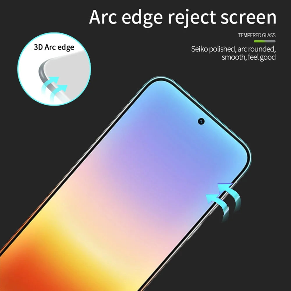 PINWUYO for Huawei Pura 90 Pro Max Tempered Glass Film  Explosion-proof 9H 3D Full Glue Full Screen Protector - Black - 2