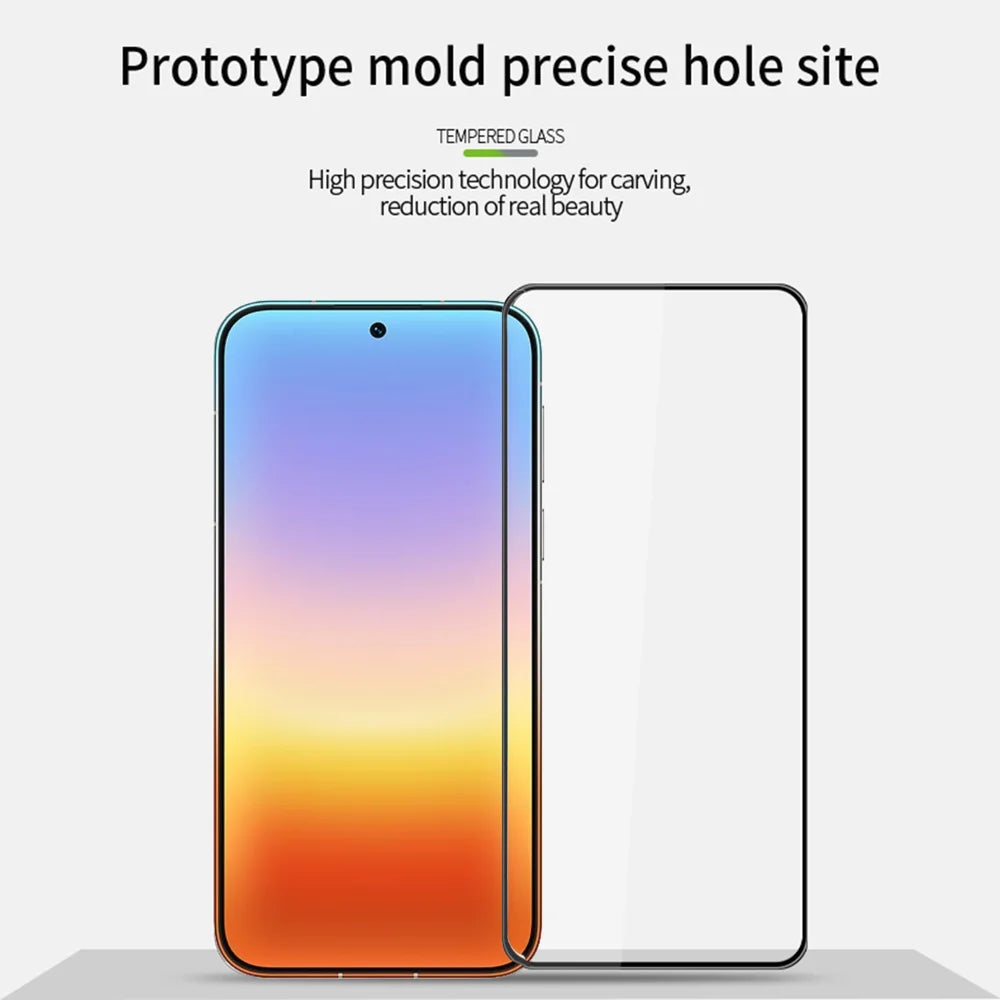 PINWUYO for Huawei Pura 90 Pro Max Tempered Glass Film  Explosion-proof 9H 3D Full Glue Full Screen Protector - Black - 3