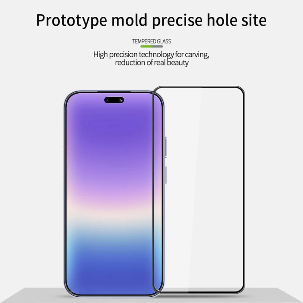 PINWUYO for Huawei Pura 90 Tempered Glass Film  Explosion-proof 9H 3D Full Glue Full Screen Protector - Black - 3