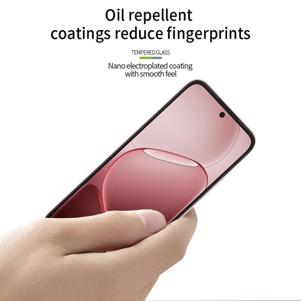 PINWUYO for Oppo A6x 5G / Oppo A6x 4G / OPPO A6s 5G / Oppo A6 4G / Oppo A6t 4G / Oppo A6t 5G / Oppo A6c 4G / Oppo A6s 4G / Oppo A6 5G (Global) / Oppo A6 5G Tempered Glass Film  Explosion-proof 9H 3D Full Glue Full Screen Protector - Black - 4