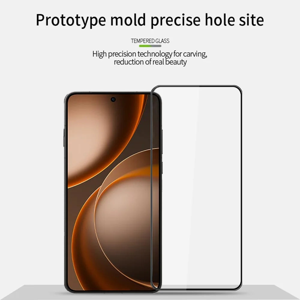 PINWUYO for Oppo Find X9 Ultra 5G Tempered Glass Film  Explosion-proof 9H 3D Full Glue Full Screen Protector - Black - 3