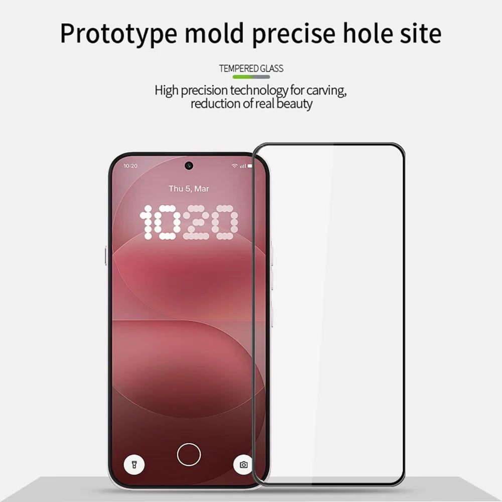 PINWUYO for Nothing Phone (4a) Pro Tempered Glass Film  Explosion-proof 9H 3D Full Glue Full Screen Protector - Black - 3