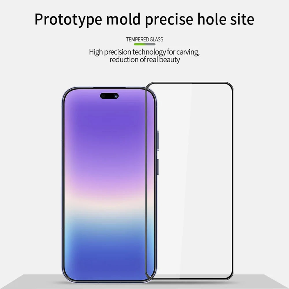 Mofi for Huawei Pura 90 Screen Protector MOFI 9H 3D Curved Full Glue Full Coverage Tempered Glass Film - Black - 3