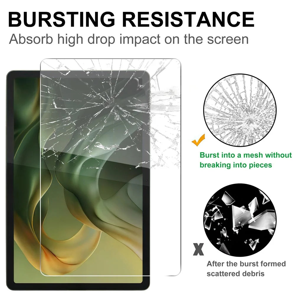 For Motorola Moto Pad (2026) Tempered Glass Screen Protector 2.5D Straight Edge Full Screen Film Full Glue - Transparent - 4
