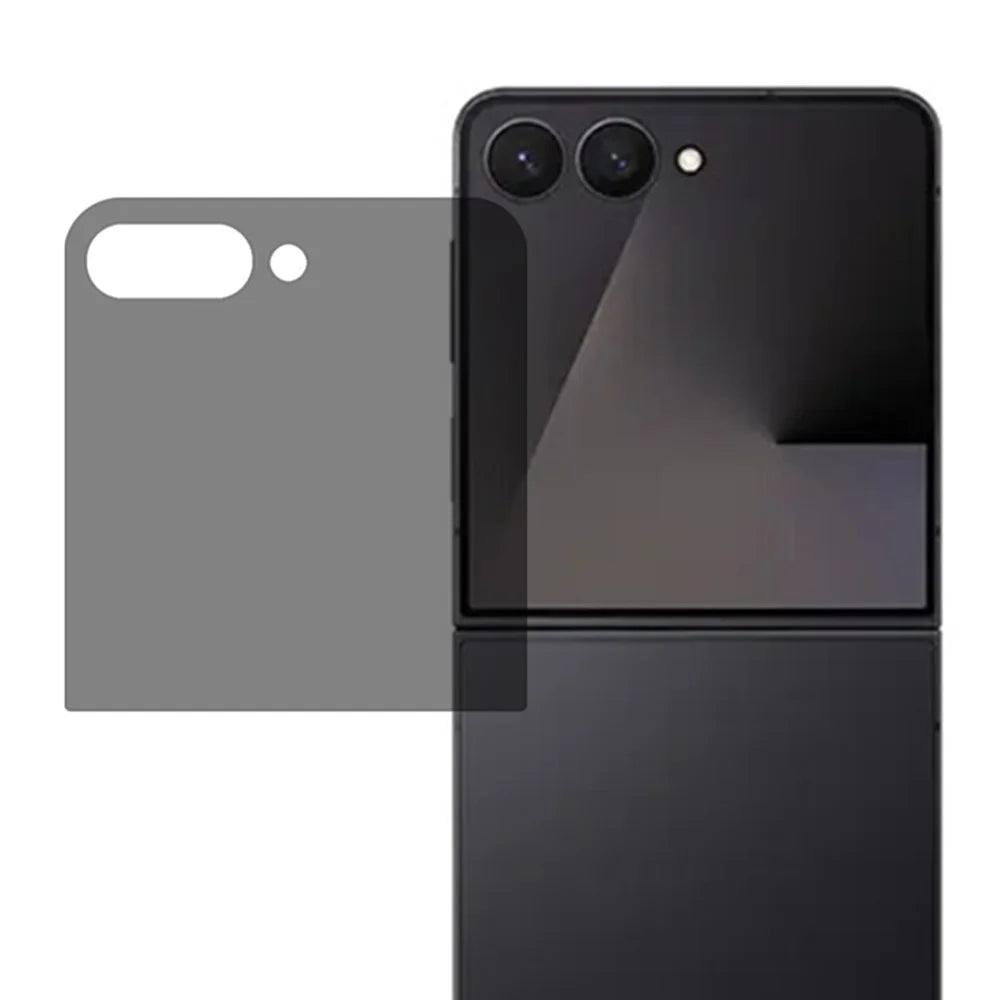 For Samsung Galaxy Z Flip8 2.5D Arc Edge Anti Spy Full Screen Protector Full Glue High Aluminium-silicon Glass Film - Black - 1