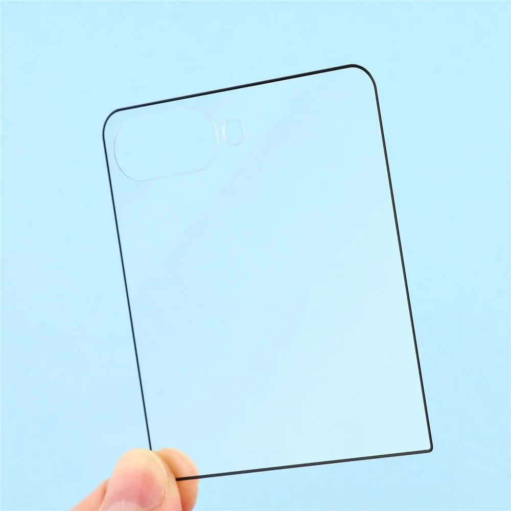 For Samsung Galaxy Z Flip8 Full Screen Protector Silk Printing Full Glue HD Clear Screen Film - Black - 4