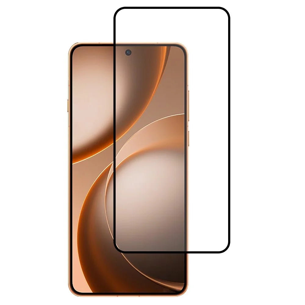 For Oppo Find X9 Ultra 5G Full Screen Protector Full Glue Arc Edge HD High Aluminium-silicon Glass Film with Black Silk Print Edge (Fingerprint Unlock) - 1