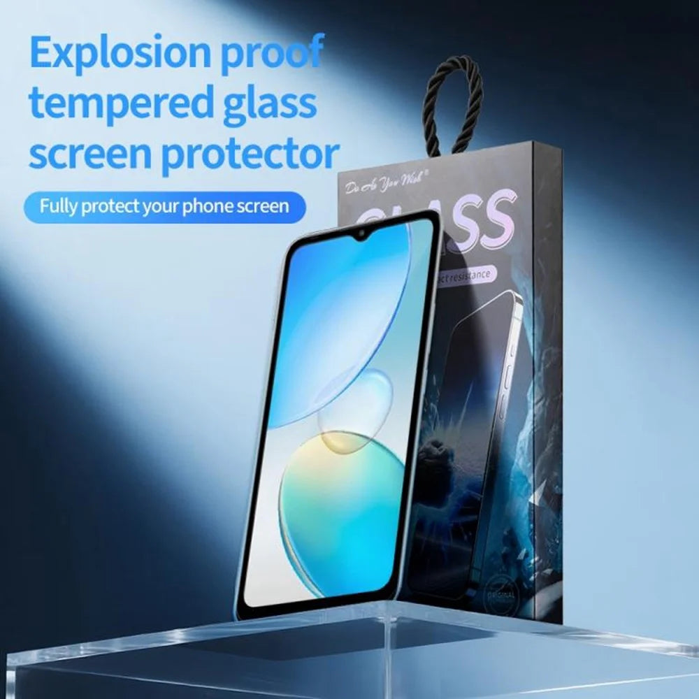 DO AS YOU WISH 5Pcs For Samsung Galaxy A37 5G Screen Protector Silk Printing High Aluminum-silicon Glass Film - 2