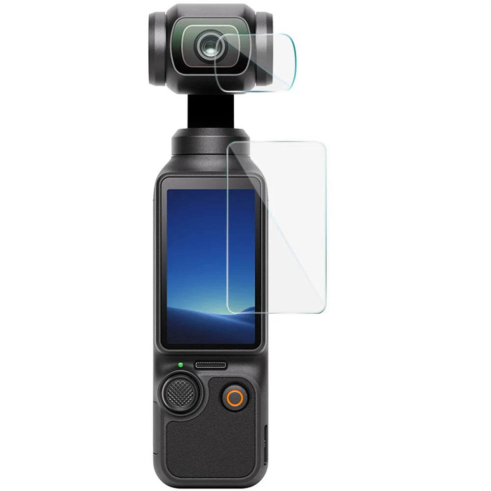 IMAK For DJI Osmo Pocket 4 Camera Tempered Glass Screen Protector + Lens Protector Kit - 1