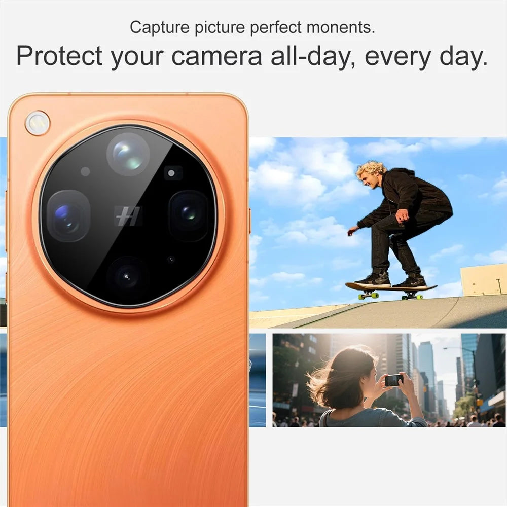 IMAK For Oppo Find X9 Ultra 5G Camera Lens Protector Tempered Glass HD Clear Full Cover Lens Film - Black - 5