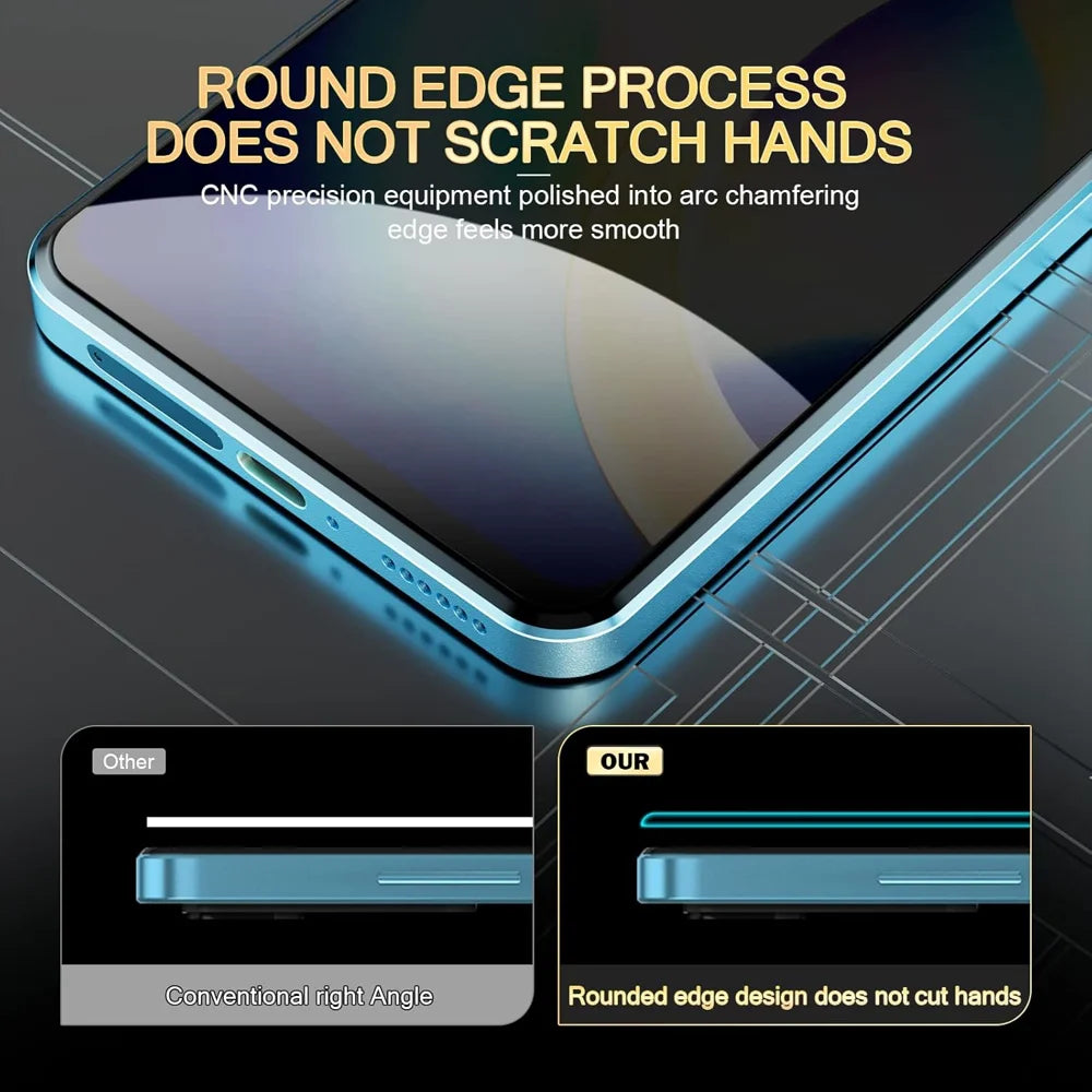 For Oppo F33 Pro 5G Anti Spy Privacy Full Screen Protector Black Edge High Aluminium-silicon Glass Film - As Shown - 7