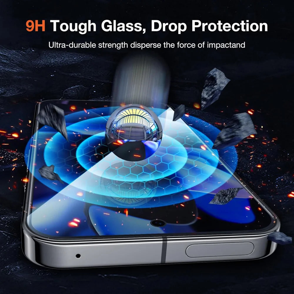 For Google Pixel 9 25Pcs Anti-spy Screen Protector Silk Printing High Aluminium-silicon Glass Full Cover Anti-fingerprint Privacy Film - Black - 5