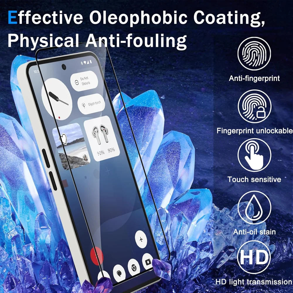 For Nothing Phone (3a) 25Pcs Full Cover Screen Protector Silk Printing Ultra Clear High Aluminium-silicon Glass Film - Transparent - 2