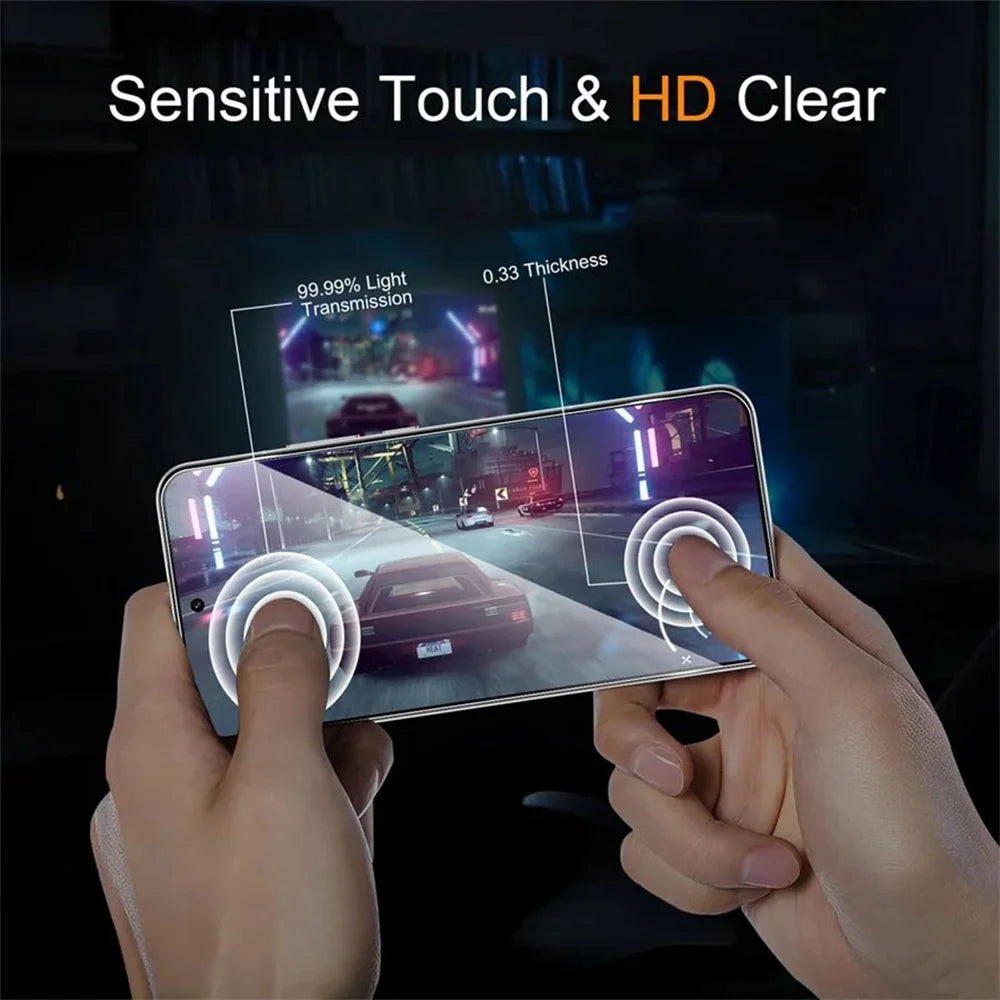 For Oppo Reno15 Pro Max 5G (Global) 25Pcs Full Cover Screen Protector Silk Printing Ultra Clear High Aluminium-silicon Glass Film - Transparent - 6
