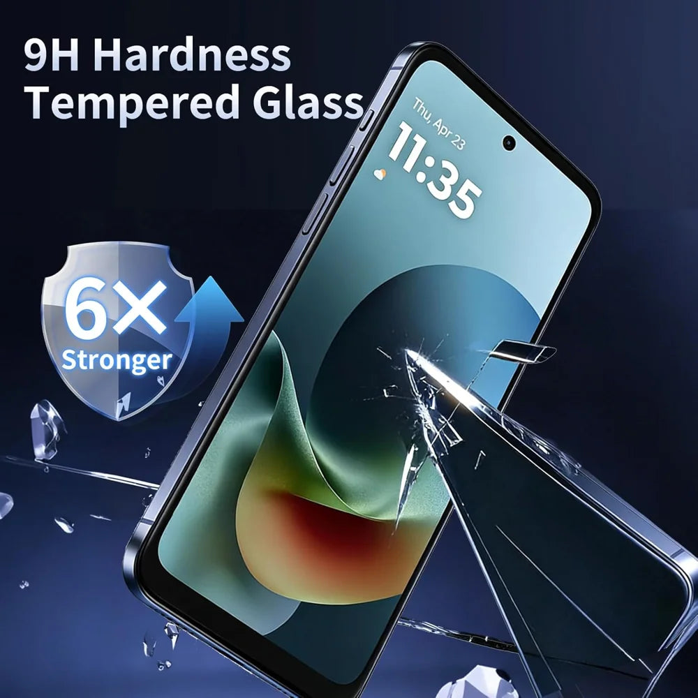 For Motorola Moto G57 5G 25Pcs Full Cover Screen Protector Silk Printing Ultra Clear High Aluminium-silicon Glass Film - Transparent - 2