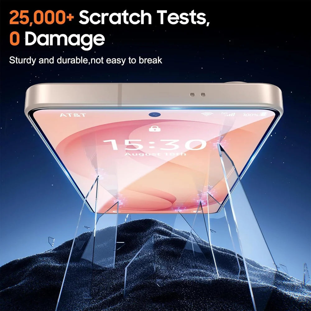 For Samsung Galaxy A57 5G 25Pcs Full Cover Screen Protector Silk Printing Ultra Clear High Aluminium-silicon Glass Film - Transparent - 2