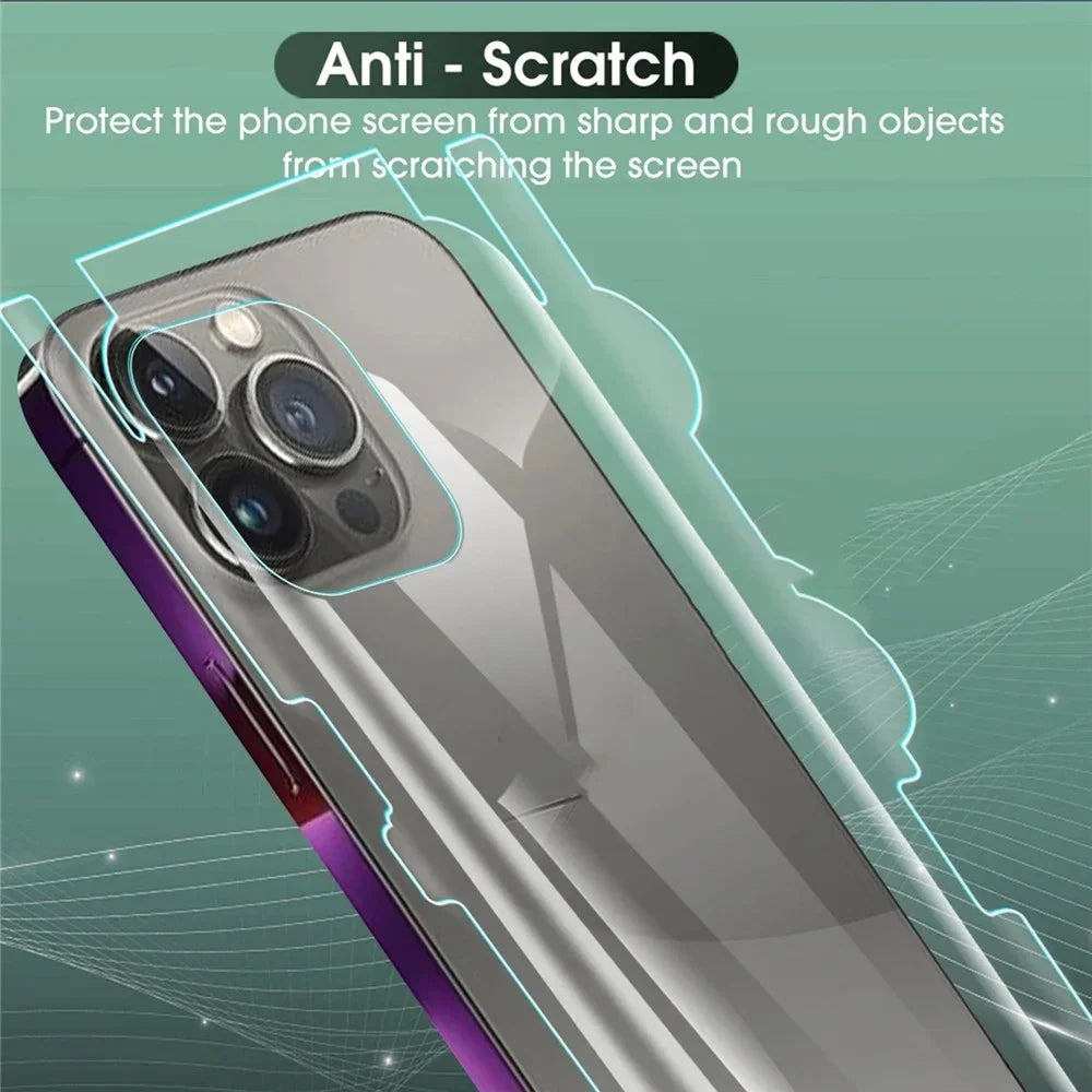 25Pcs For iPhone 17 Pro Max Back Screen Protector Full Coverage Matte TPU Hydrogel Film - 5