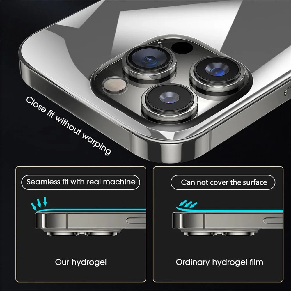 25Pcs for iPhone 17 Pro Max TPU Hydrogel Film Invisible Self-Healing Anti-Fingerprint Full Cover Back Protector - Transparent - 3