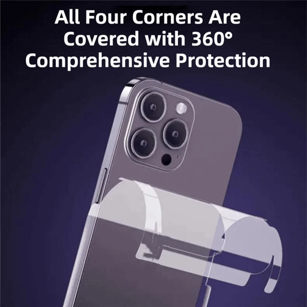 25Pcs for iPhone 17 Pro Max TPU Hydrogel Film Invisible Self-Healing Anti-Fingerprint Full Cover Back Protector - Transparent - 5