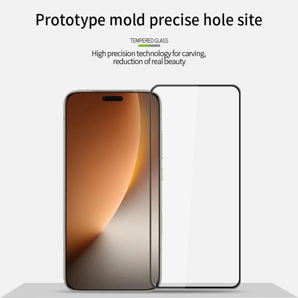 MOFI for Honor Magic8 5G Screen Protector  9H 3D Curved Full Glue Full Coverage Tempered Glass Film - Black - 3