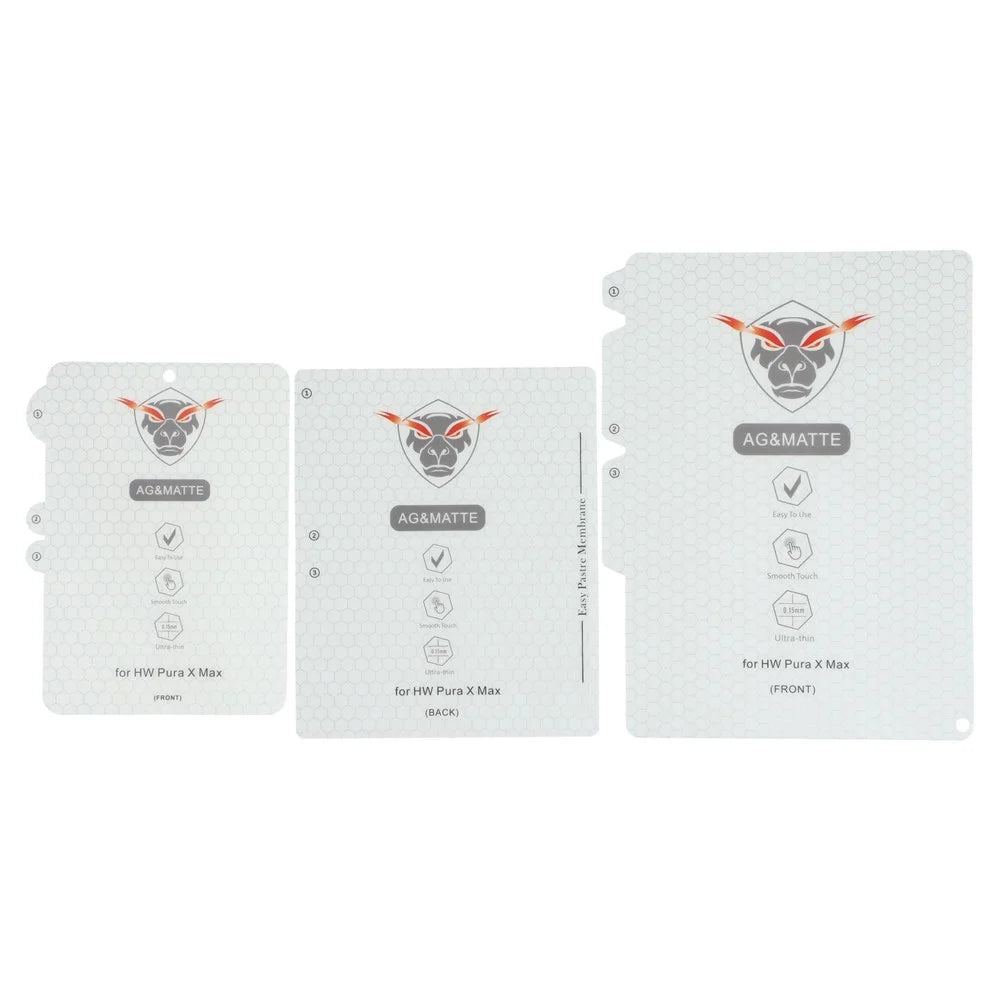1 Set For Huawei Pura X Max Screen Protector Inside + Front + Back Cover Matte TPU Film - 4