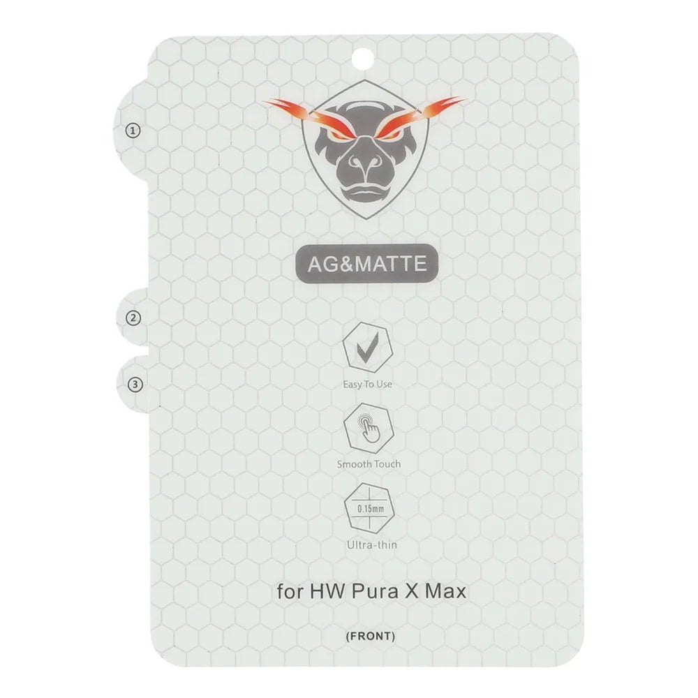 1 Set For Huawei Pura X Max Screen Protector Inside + Front + Back Cover Matte TPU Film - 5