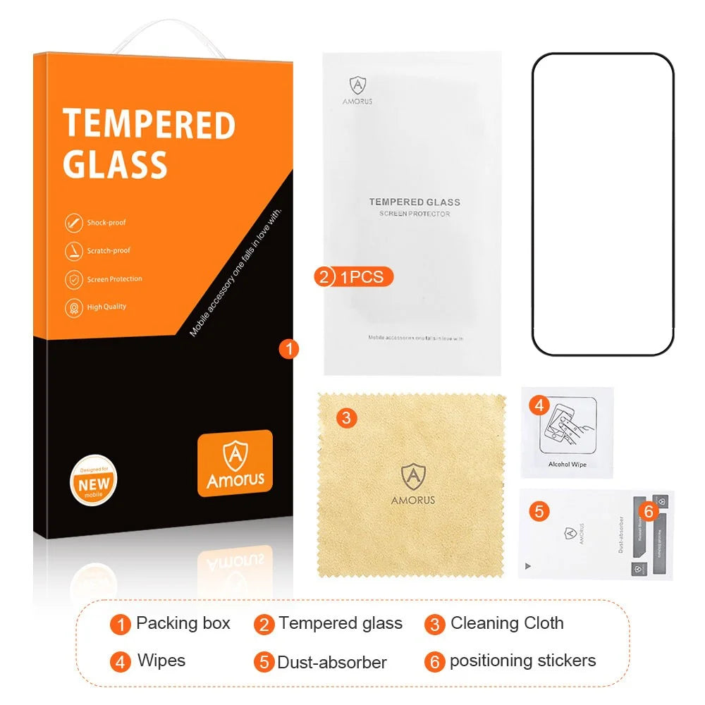 AMORUS For Huawei Pura 90 Pro Max Full Screen Protector Anti-Shatter Full Glue Tempered Glass Film - Black - 7