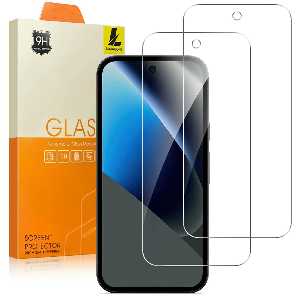 LAJABONI 2Pcs For Google Pixel 8 HD Clear Screen Protector Anti-Explosion 2.5D Arc Edge Not Complete Covering Tempered Glass Screen Film - Transparent - 1
