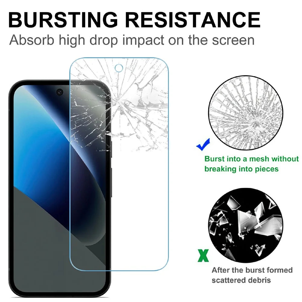 LAJABONI 2Pcs HD Clear Screen Protector For Google Pixel 10  /  10 Pro Anti-blue-ray Not Complete Covering Tempered Glass Screen Film - Transparent - 4