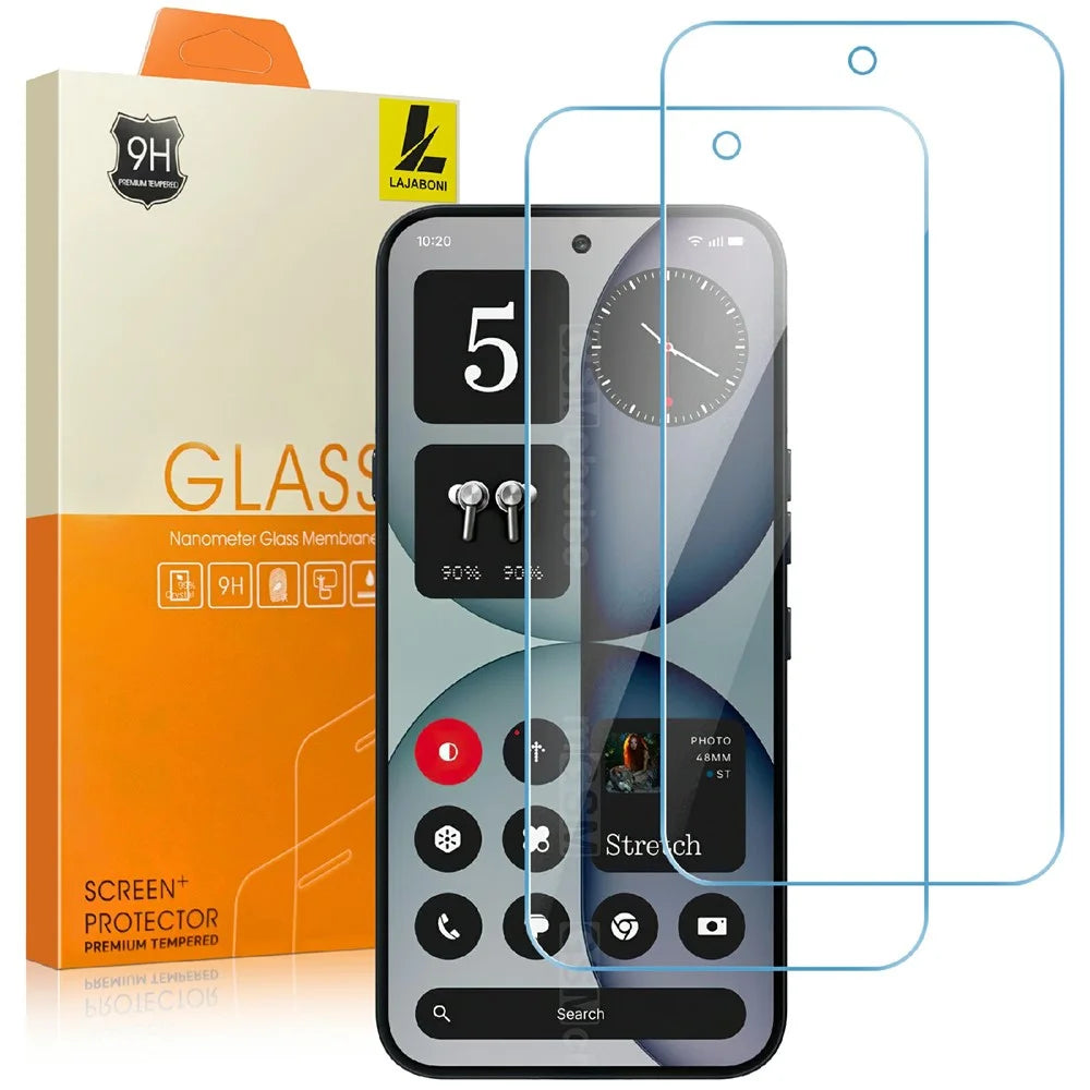 LAJABONI 2Pcs For Nothing Phone (3) 5G HD Clear Screen Protector Anti-blue-ray Not Complete Covering Tempered Glass Screen Film - Transparent - 1