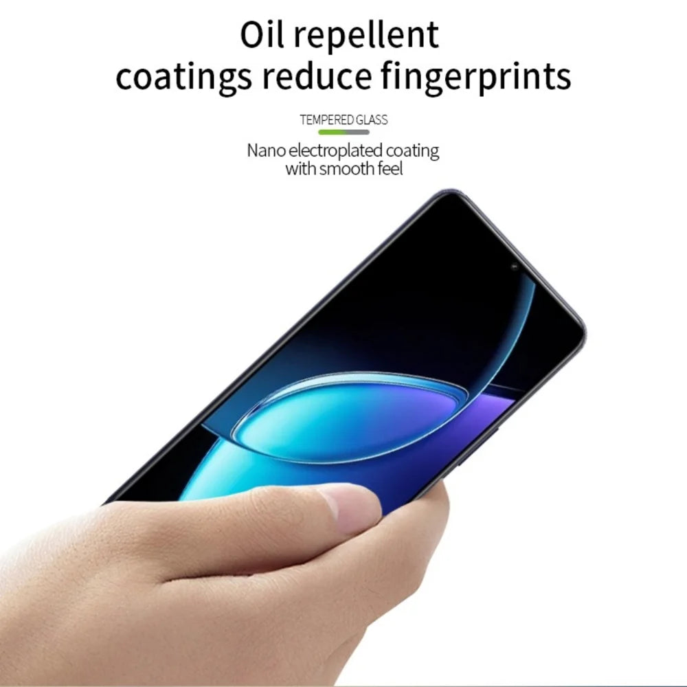 PINWUYO for vivo Y60 5G Tempered Glass Film  JK Series-2 9H Full Glue Full Screen Protector - Black - 4