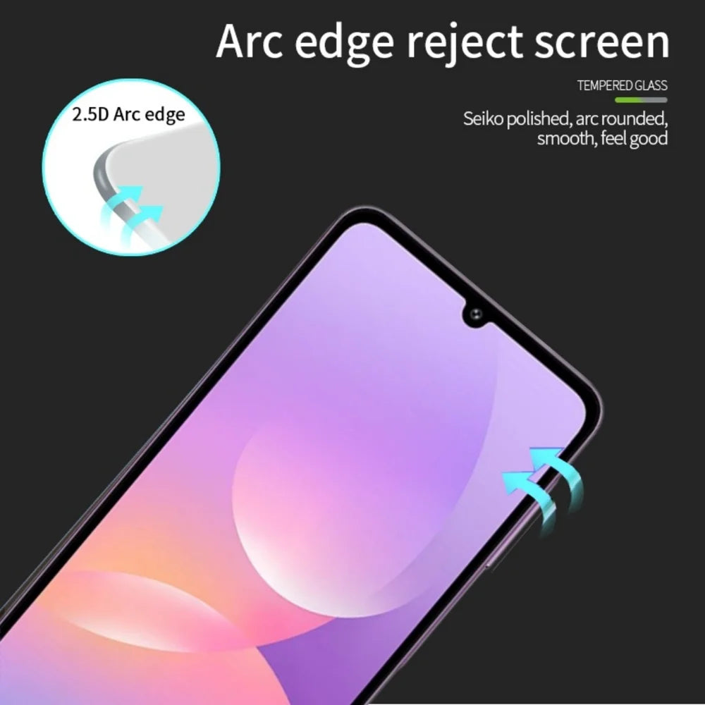 PINWUYO for Samsung Galaxy M17e 5G Tempered Glass Film  JK Series-2 9H Full Glue Full Screen Protector - Black - 2