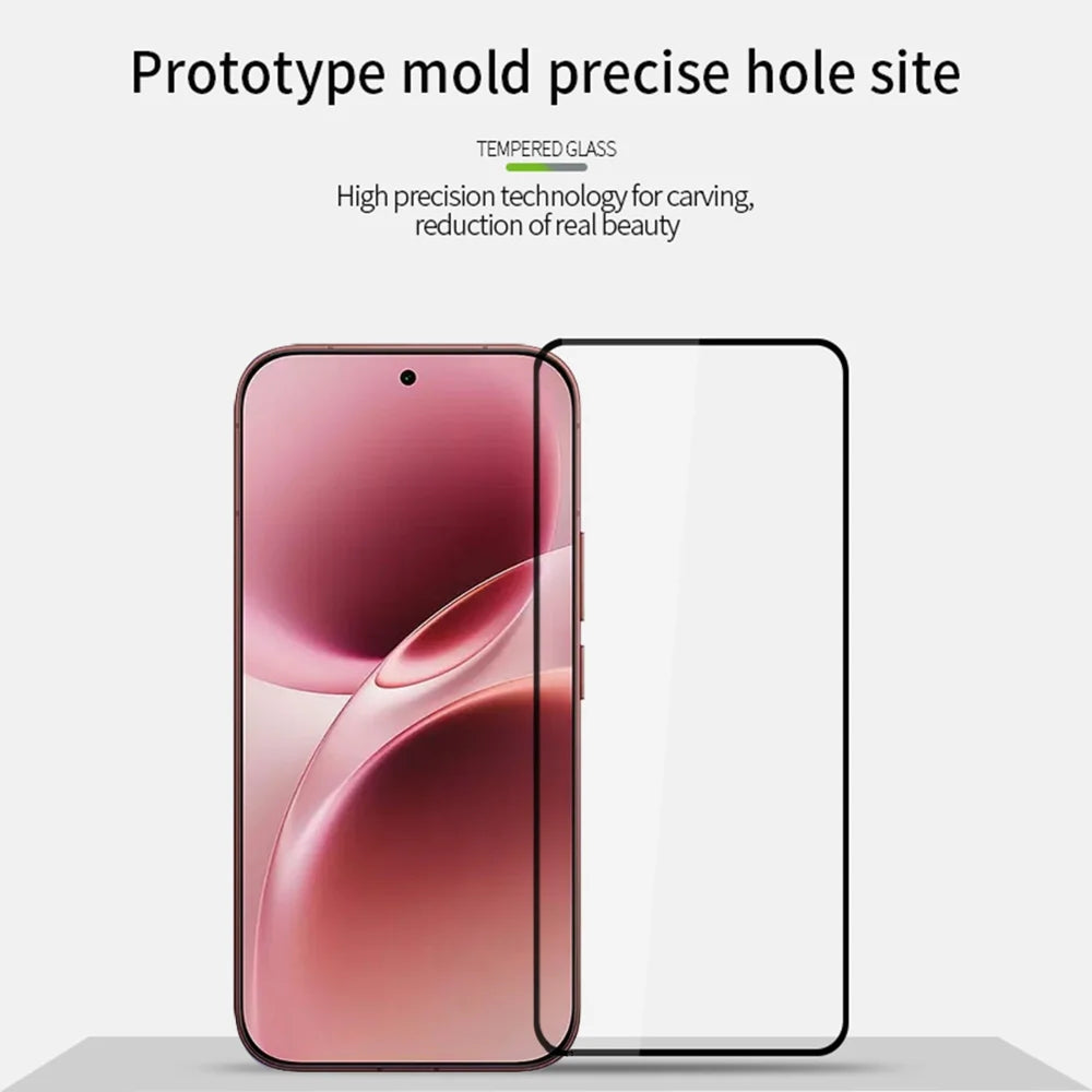 PINWUYO for vivo V70 Elite 5G / vivo V70 5G Tempered Glass Film  JK Series-2 9H Full Glue Full Screen Protector - Black - 3