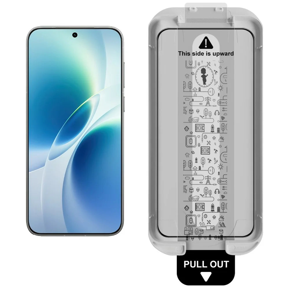 IMAK Tempered Glass For vivo X300s 5G Full Screen Protector Full Glue Film with Dust-free Installation Tool (Fingerprint Unlock) - Black - 2
