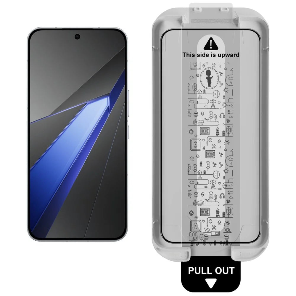 IMAK Tempered Glass For Oppo K15 Pro 5G Full Screen Protector Full Glue Film with Dust-free Installation Tool (Fingerprint Unlock) - Black - 2