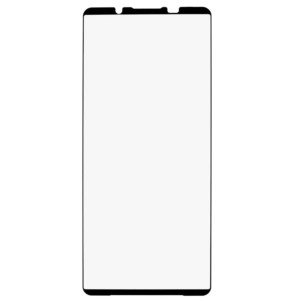 For Sony Xperia 1 VIII Full Screen Protector Full Glue Silk Printing Tempered Glass Film - Black - 2