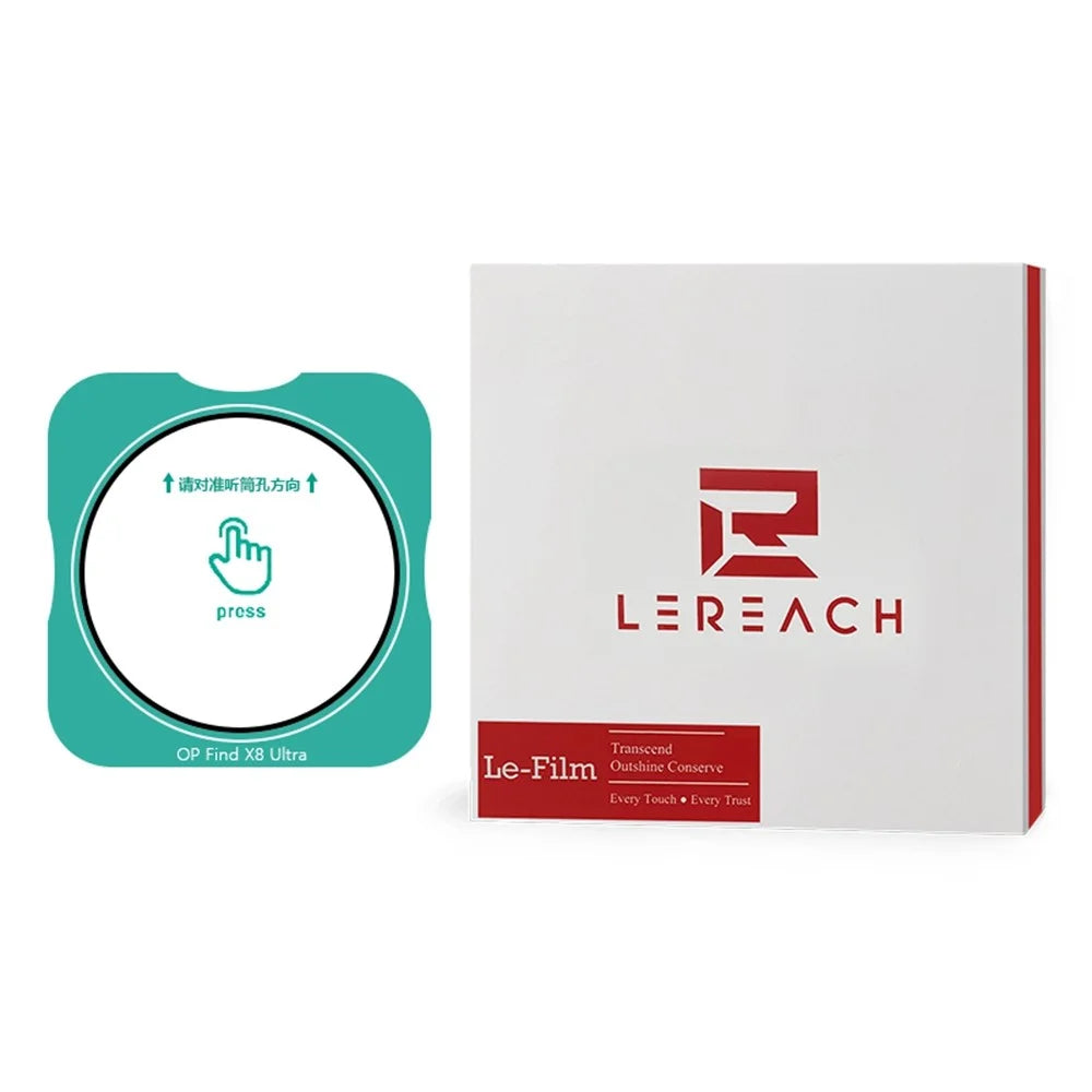 LEREACH for Oppo Find X8 Ultra 5G Camera Lens Protector Full Cover High Aluminium-silicon Glass Lens Film with Auto-Align Installation Frame - Transparent with Black Circle - 1