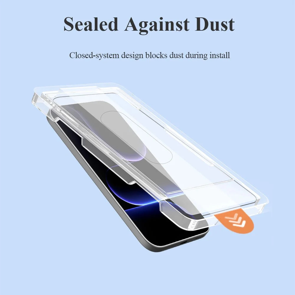 LEREACH 2Pcs Tempered Glass Full Screen Protector For Honor 600 Pro 5G / 600 5G / 500 Pro 5G Anti-Fingerprint Film with Dust-Free Installation Tool - Black - 5