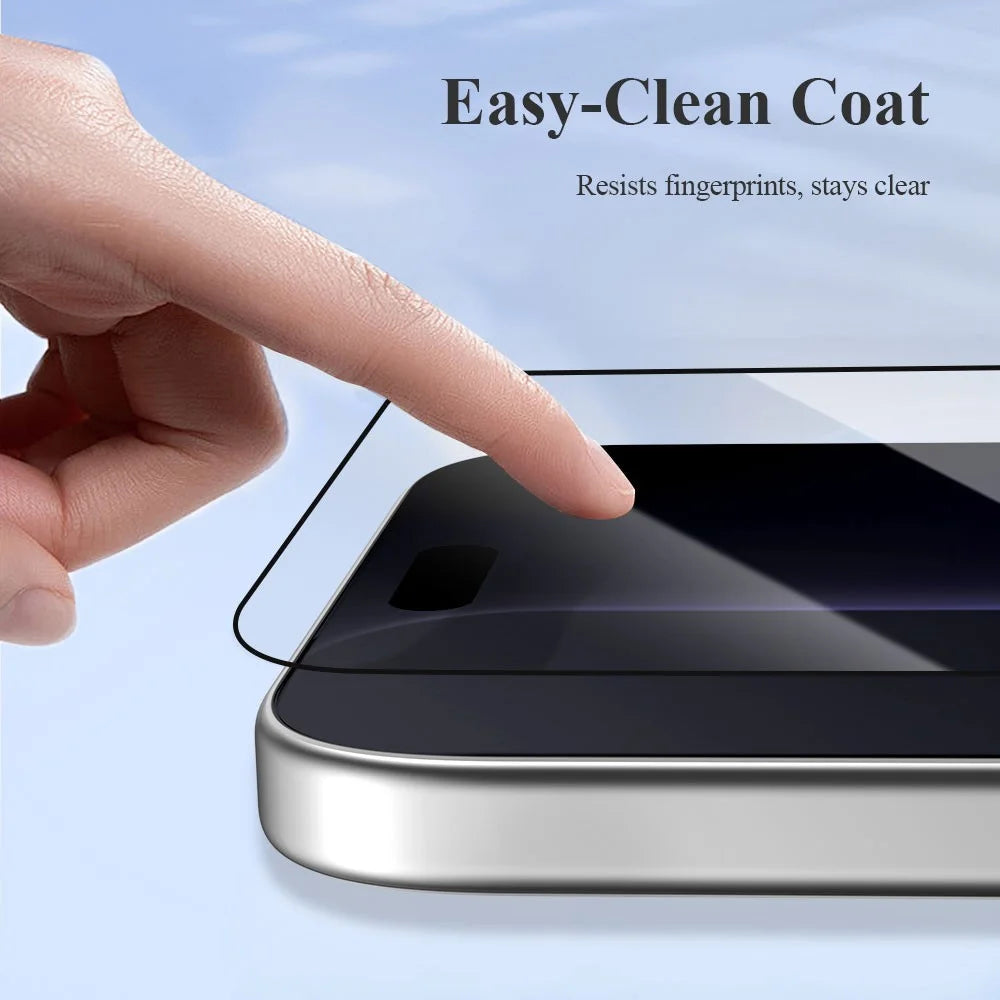 LEREACH 2Pcs Tempered Glass Full Screen Protector For Honor 600 Pro 5G / 600 5G / 500 Pro 5G Anti-Fingerprint Film with Dust-Free Installation Tool - Black - 7