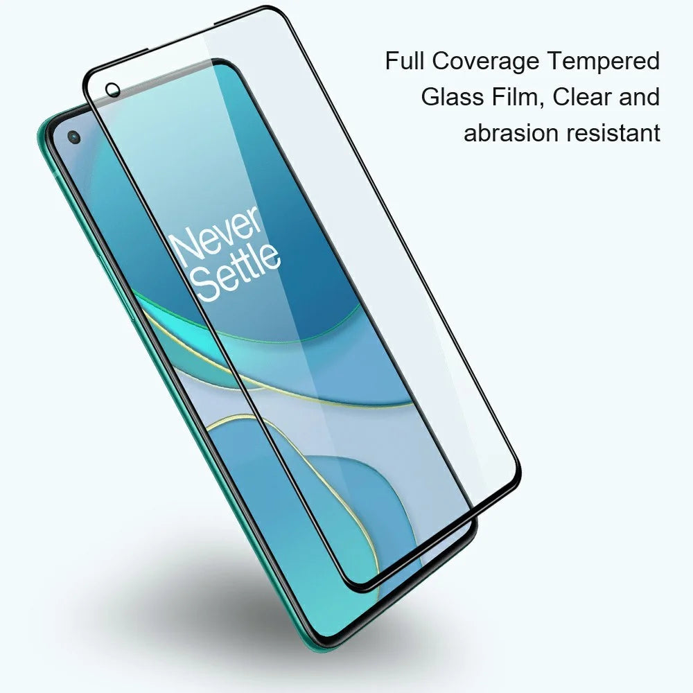 AMORUS 2Pcs Full Screen Protector For OnePlus Turbo 6 5G / Nord 6 5G / Nord CE6 5G Shatterproof Silk Printing Full Glue Tempered Glass Film - Black - 5
